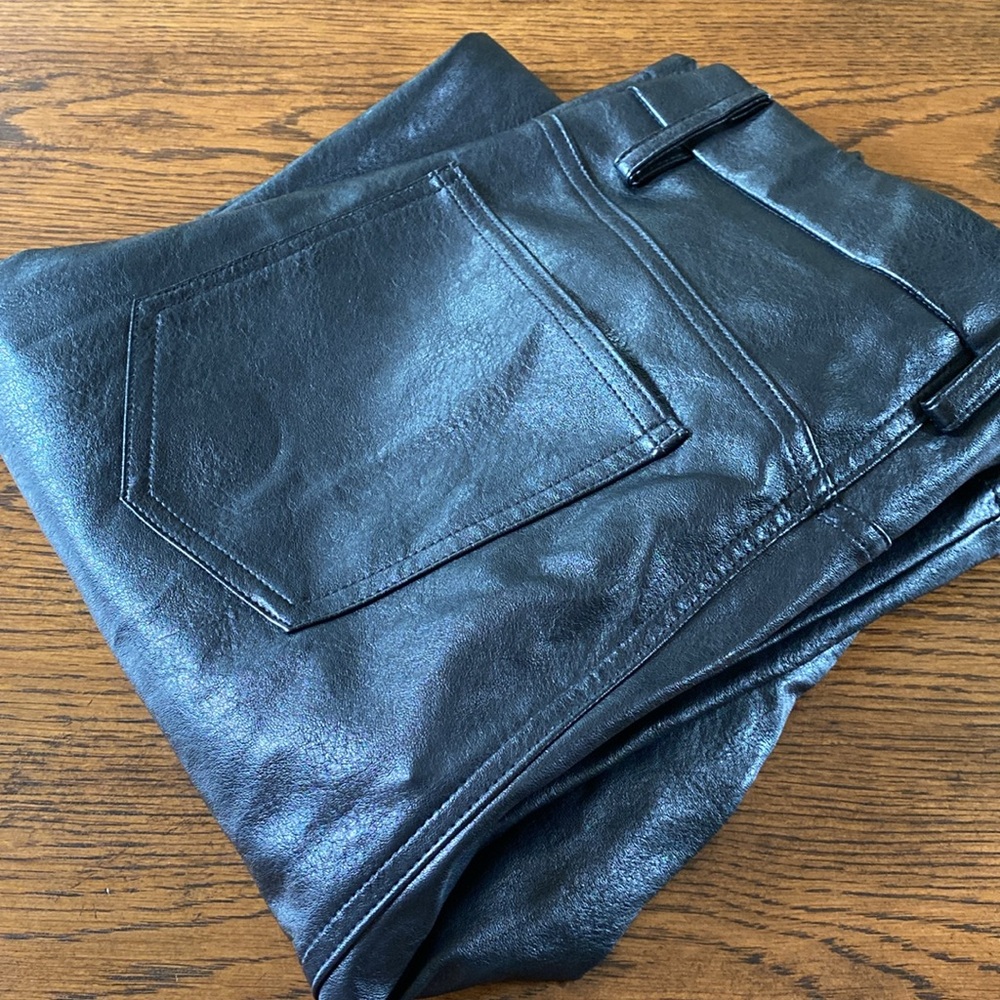 Kendall & Kylie pleather pants, black L NWOT